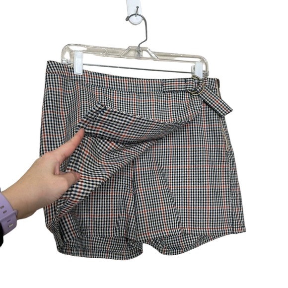Edition black plaid skort skirt size 12 - Picture 2 of 11